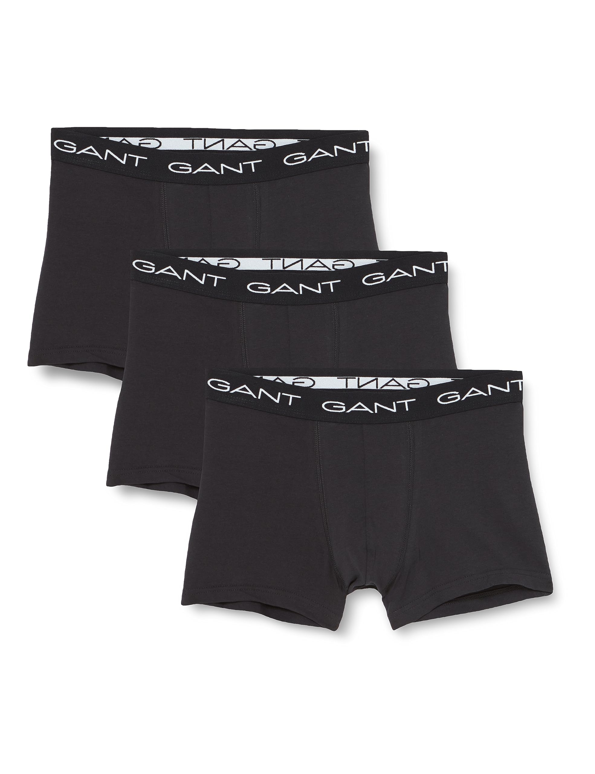 GANT Men's 900013003-5-XXL Trunk 3-Pack, Black, XXL