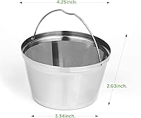 Vista 8 de Filtros de café reutilizables de 8 a 12 tazas, filtros de café permanentes, lavables, compatibles con Mr. Coffee Black & Decker, filtro