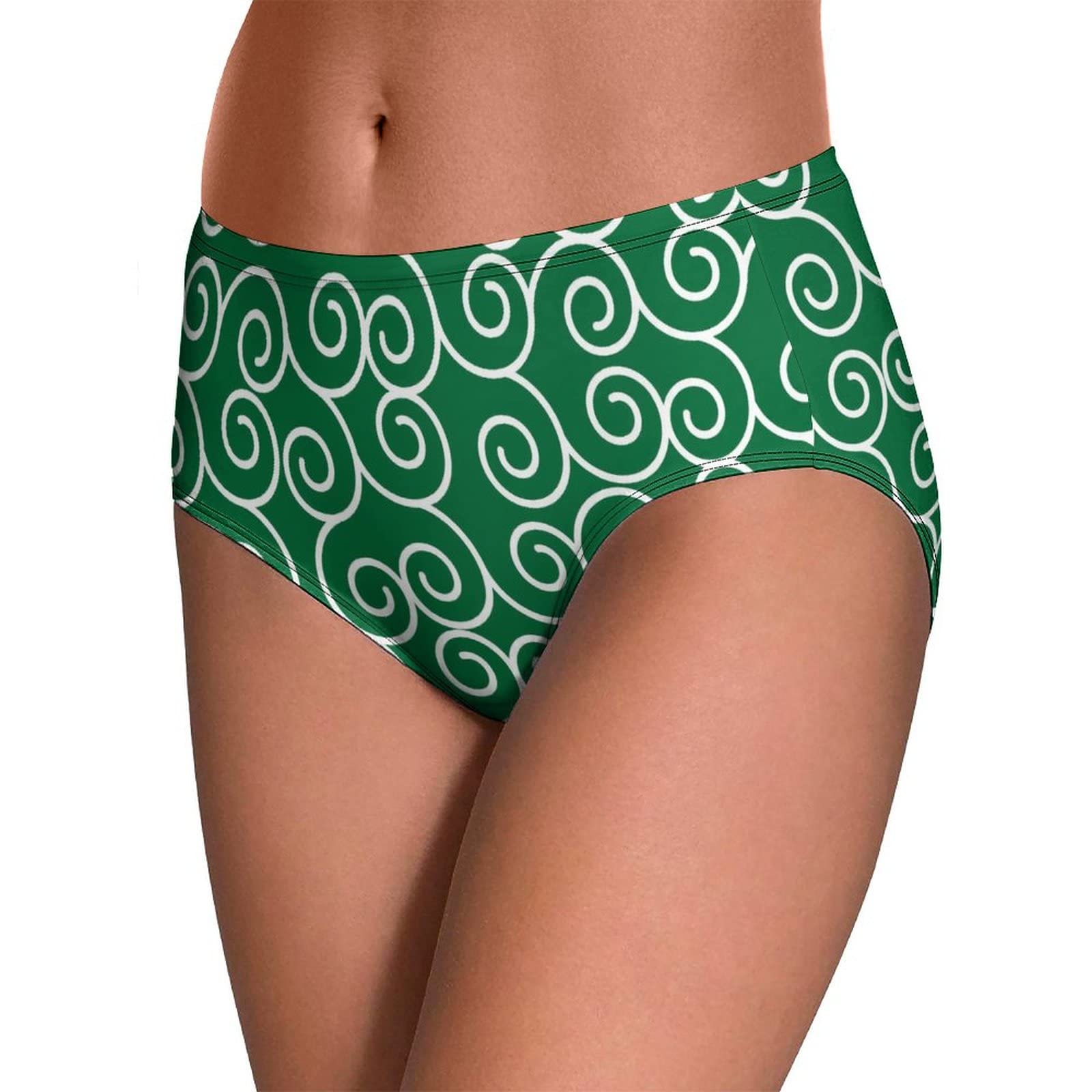 Amazon.co.jp: パンティー 和柄 緑唐草模様 ショーツ レディース