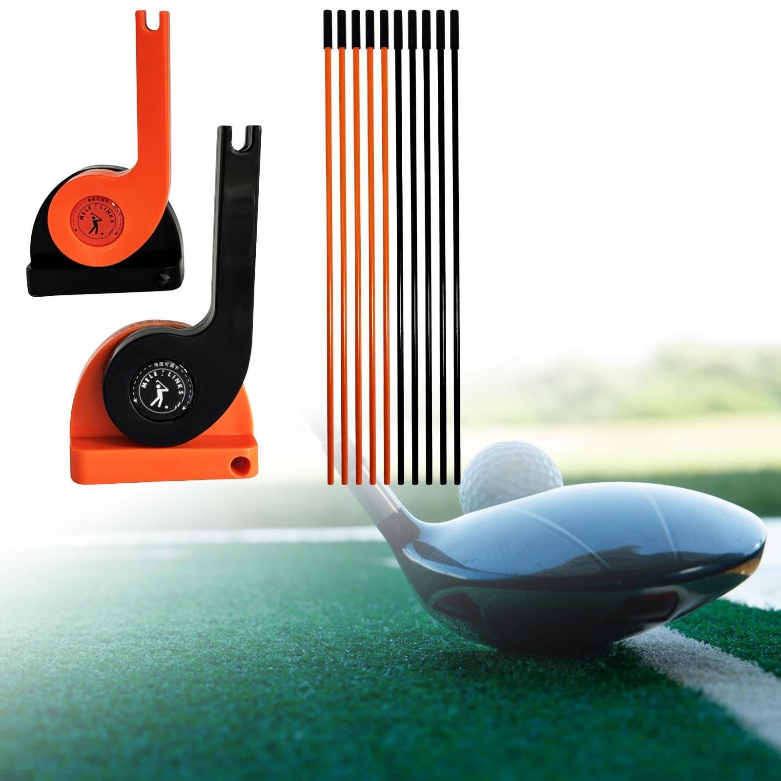 Gralara Golf Swing Attrezzo Golf Palo Indicatore Direzione Disco Calibrazione Postura Swing Piano Realizzato in Fibra Pp Portatile Adatto per