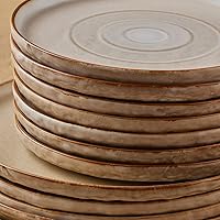 Vista 5 de Stone by Mercer Project SHOSAI - Juego de vajilla de gres de 32 piezas, color arena