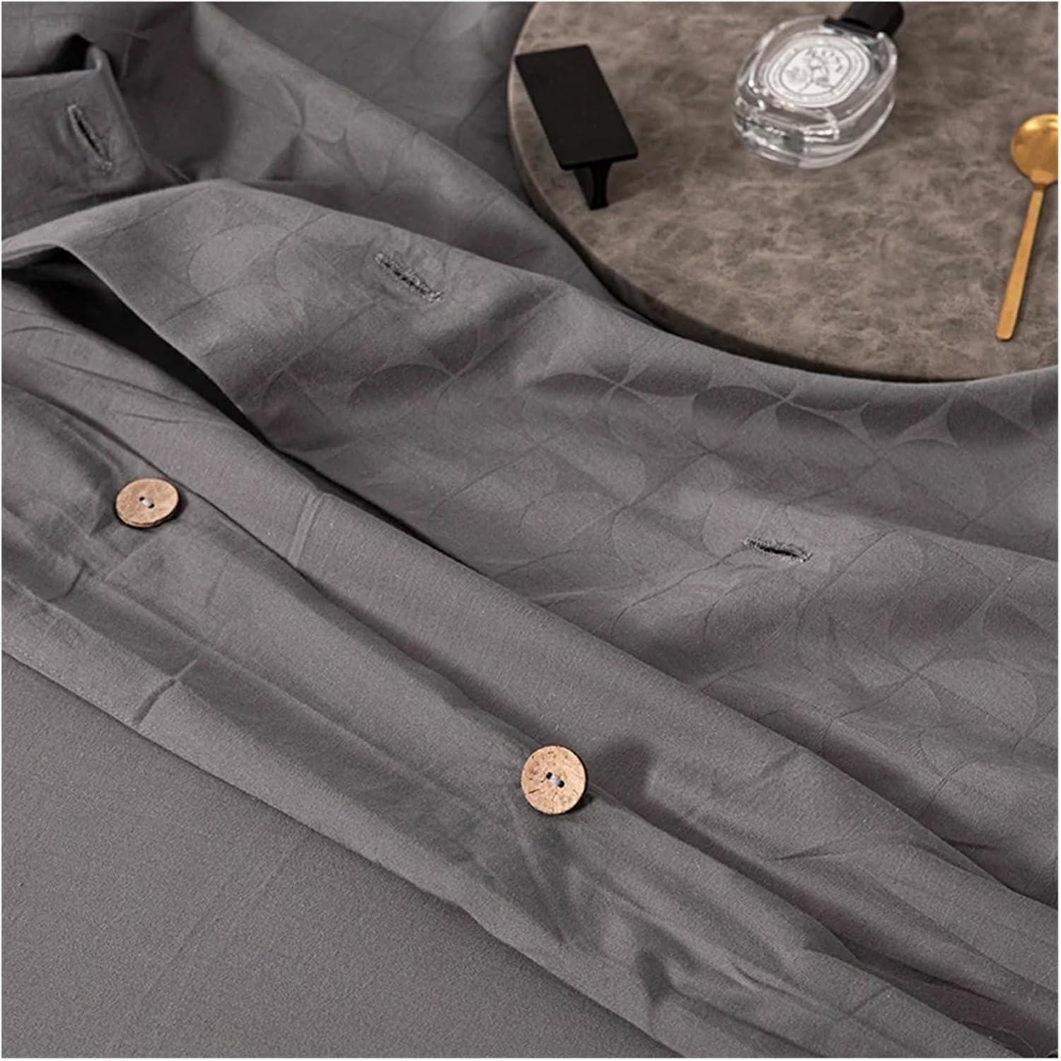 Washed Cotton Bedding Set Jacquard Bed Linens Quilt Duvet Cover Pillowcase King Size Flat Sheet,Bed