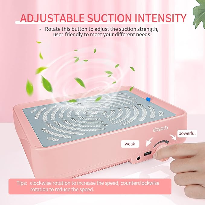 Aspirador de Polvo para Uñas Saviland con Luz LED 40W miniatura 3