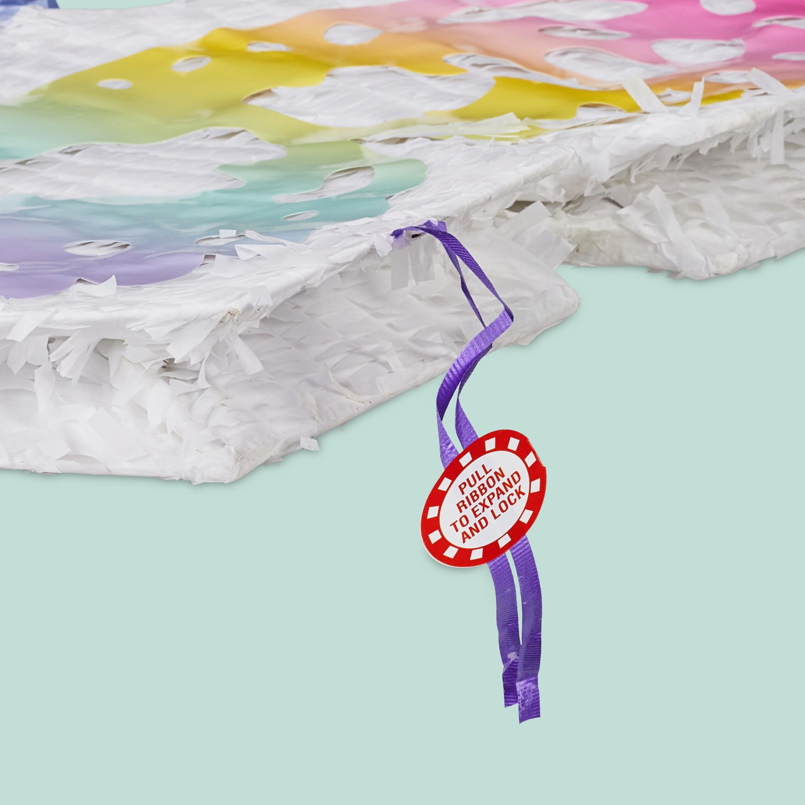 Relaxdays Piñata Farfalla con Bastone e Maschera, da riempire, 48x58x10 cm, Colorata, per Bambini, Compleanno
