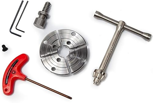 Miniatura 4 de NOVA 48291 PREMIER PRO-TEK G3 Portabrocas para torno de madera con mandíbulas PRO-TEK de 2 pulgadas, tornillo de carpintero y Dlx. Caja de