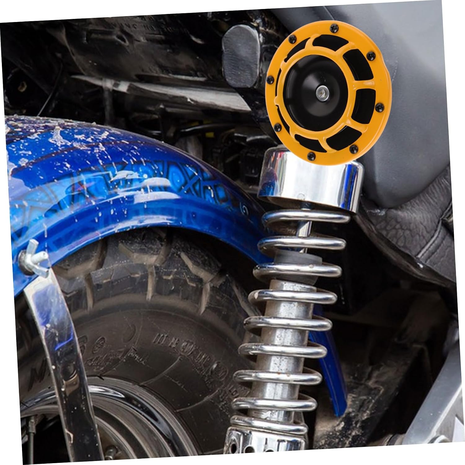 12v Loud Motorcycle Horn Manganese Steel High Low Tone for Atv