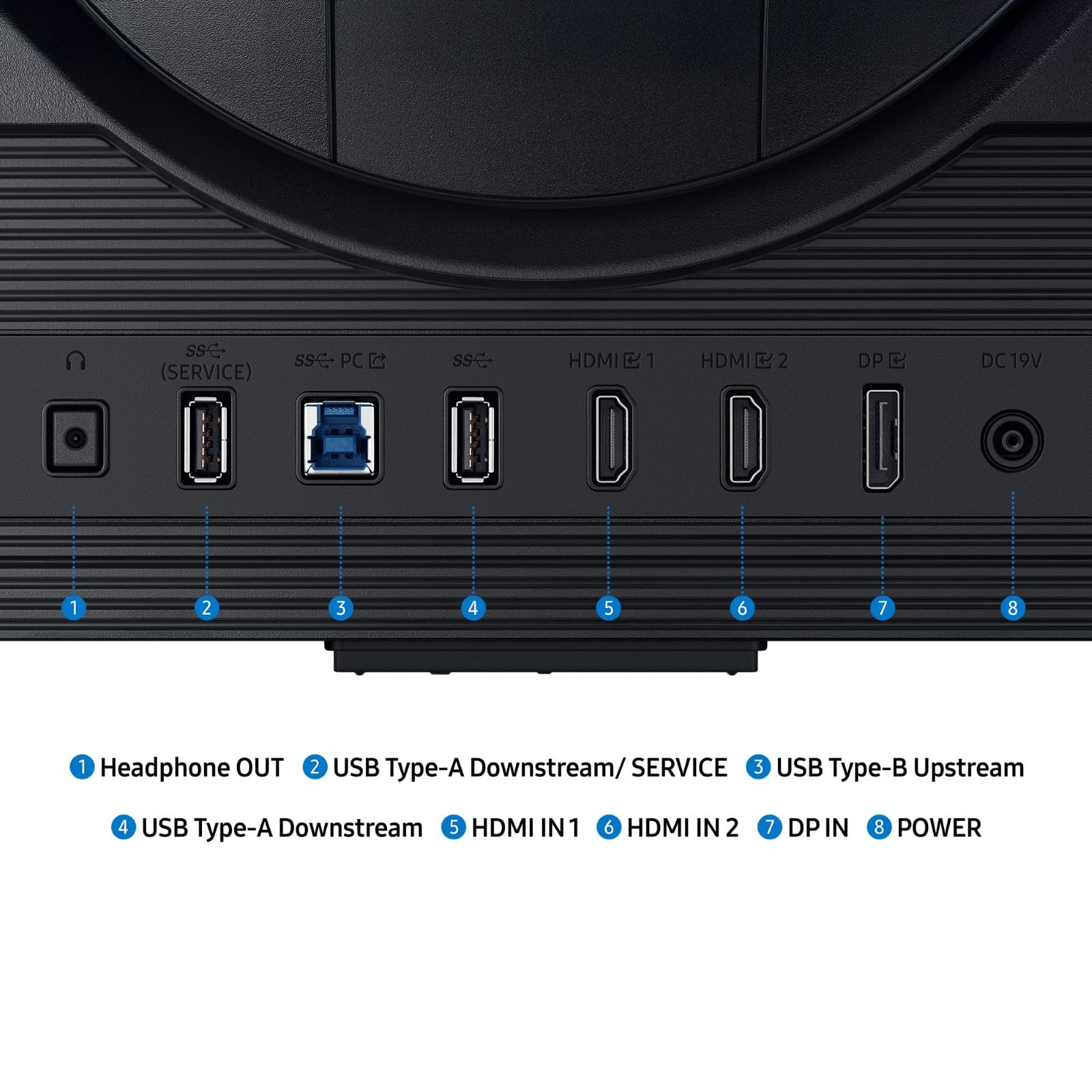 Samsung Monitor Gaming Odyssey G7 (S27FG702EU), Flat, 27'', 3840x2160 (UHD 4K), HDR10+, IPS, 180Hz, 1ms, Compatibilità G-Sync, HDMI, Display Port, Ingresso Audio, HAS, Pivot