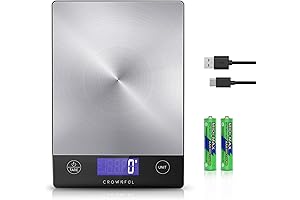 CROWNFUL Rechargeable Kitchen Scale - Your Reliable Kitchen Companion