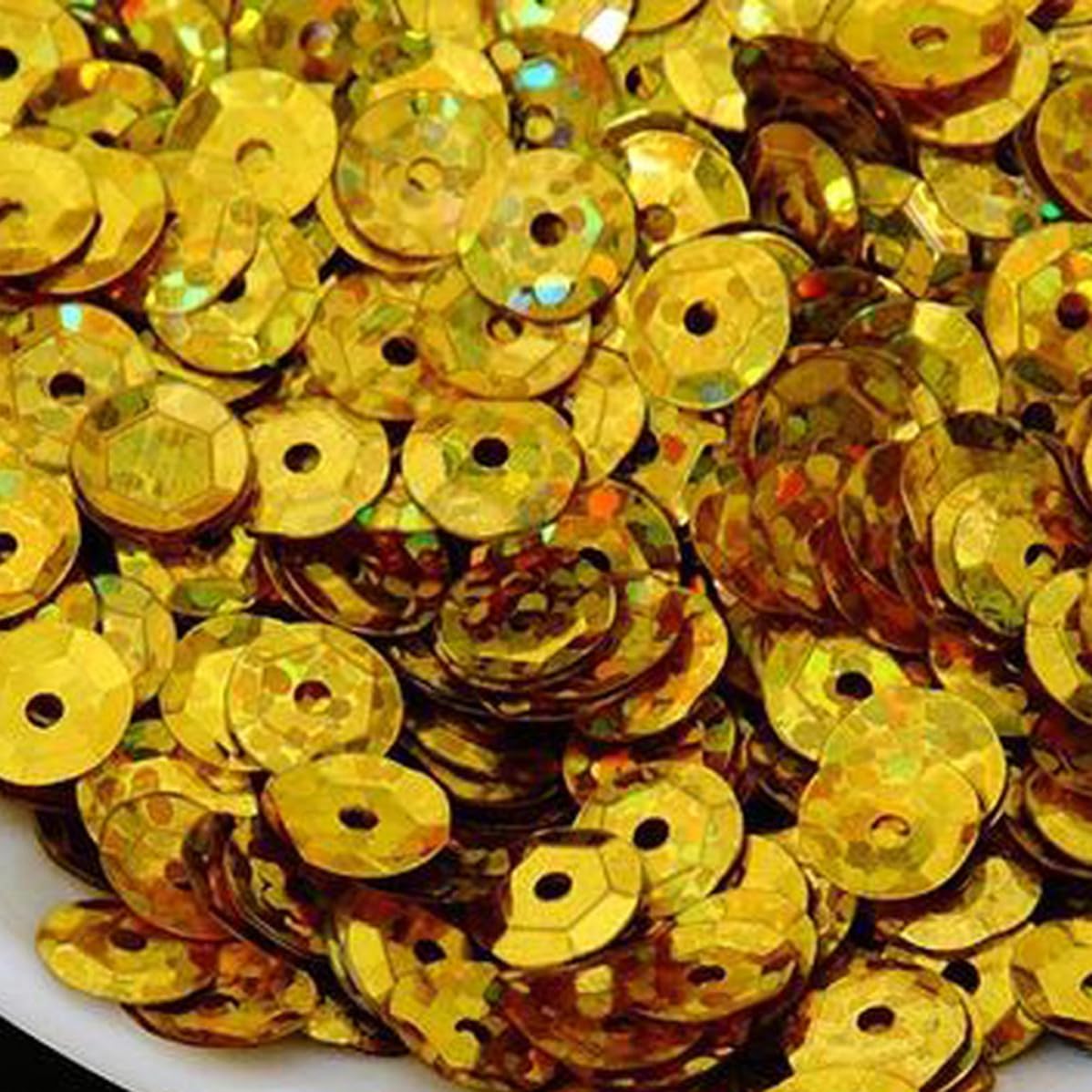 1000pcs MM Round PVC Sequins for Crafters, Sparkling Embellishment