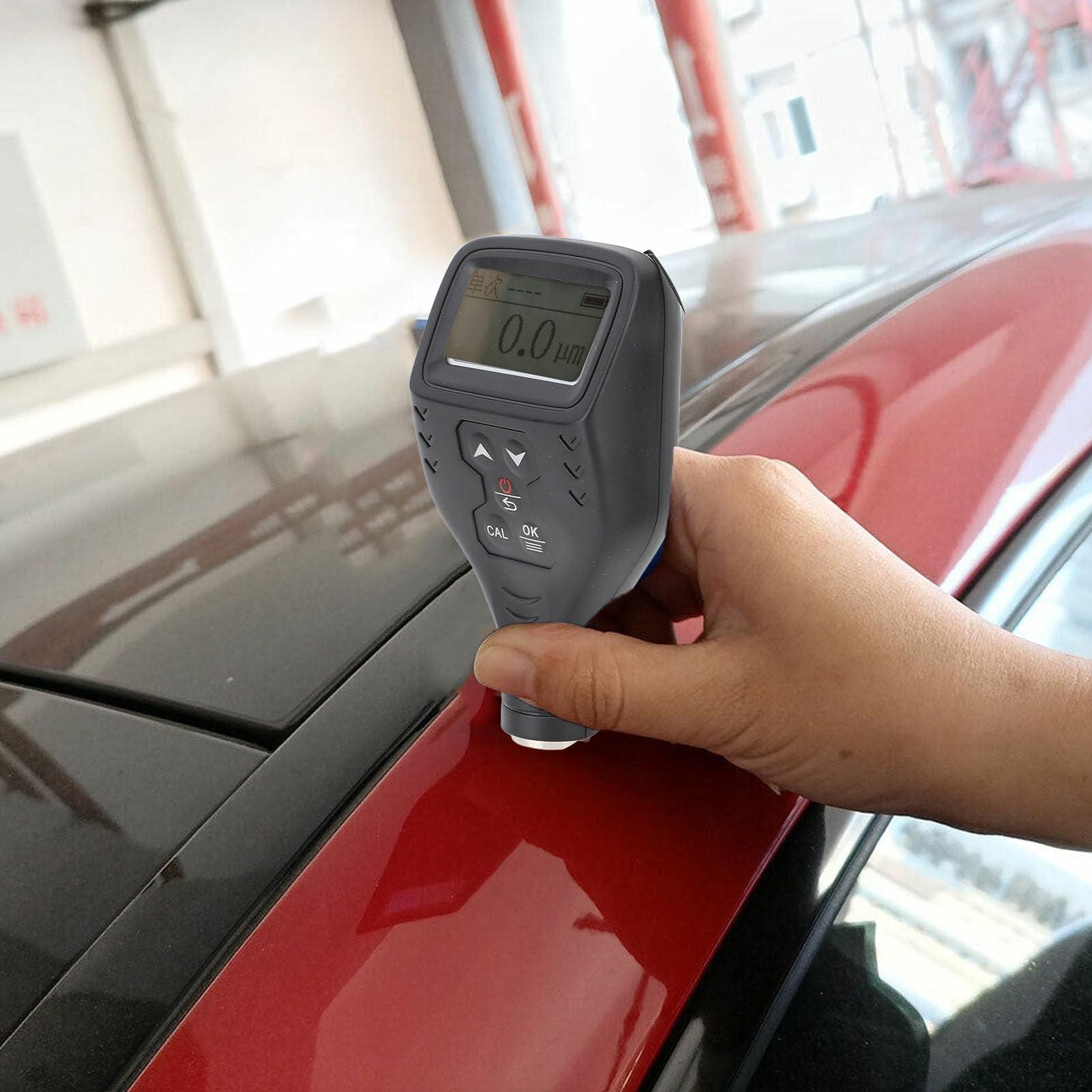 Dioche Miernik Głębokości Tester Grubości Powłoki 0 do 1700um Miernik o Wysokiej Dokładności do Lakieru Samochodowego, Grubości Lakieru z podwójną technologią z Wyświetlaczem LCD