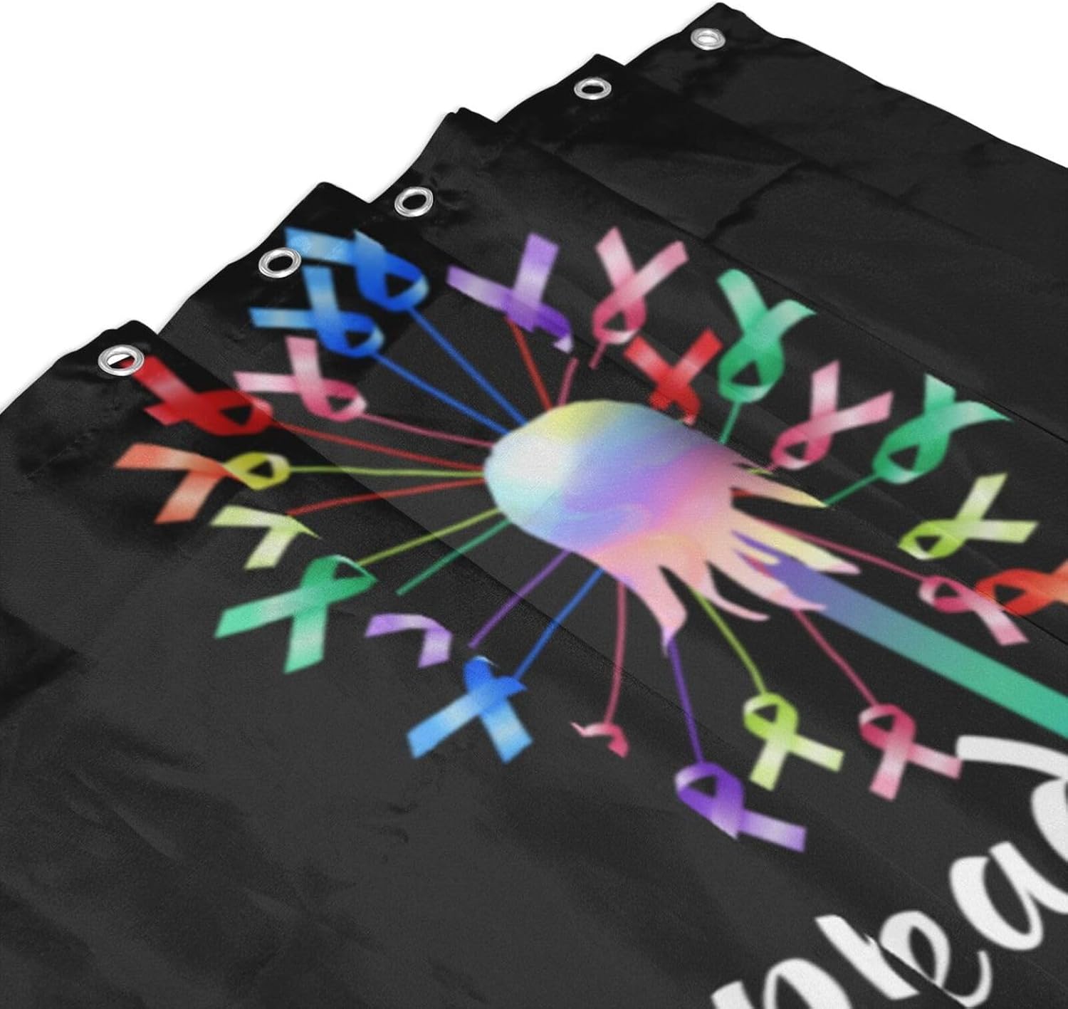 World Cancer Day Fight Cancer in Shower Curtain Shower Curtains Enhance Bathroom Experience for Bathroom 60x72in