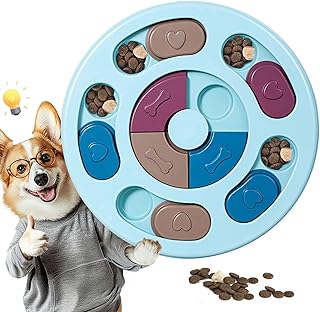 Hundespielzeug Intelligenz, Intelligenzspielzeug für Hunde, IQ-Training, waschbar, Intelligenzspielzeug für Hunde, waschbares Hundeleckerli-Spielzeug, Hundespielzeug für Welpen und Katzen (Blau) product image