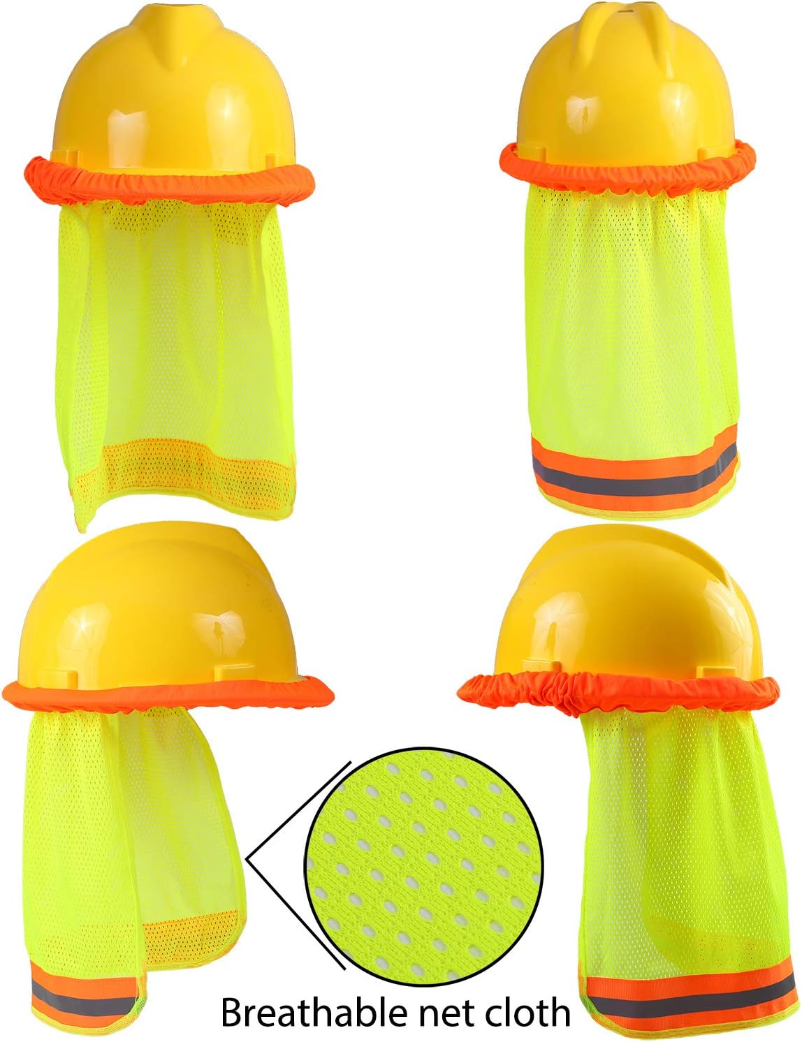 Exclusive Discount 90% Price Ruisita 9 Pieces Neck Sun Shield Hard Hat Sun Shade High Visibility Mesh Sun Protector with Safety Reflective Stripe Promo 40% OFF Ruisita 9 Pieces Neck Sun Shield Hard Hat Sun Shade High Visibility Mesh Sun Protector with Safety Reflective Stripe