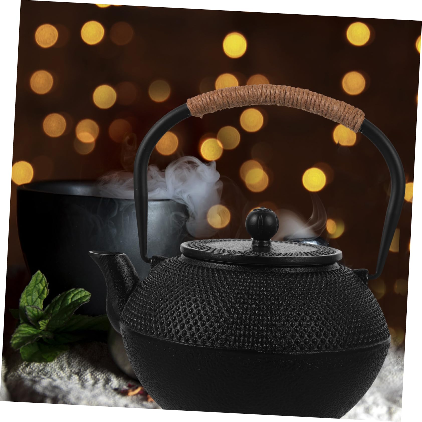 PRETYZOOM Tetera De Hierro Japonesa De Tetera Para Estufa Tapa Para Preparar Té La Cocina