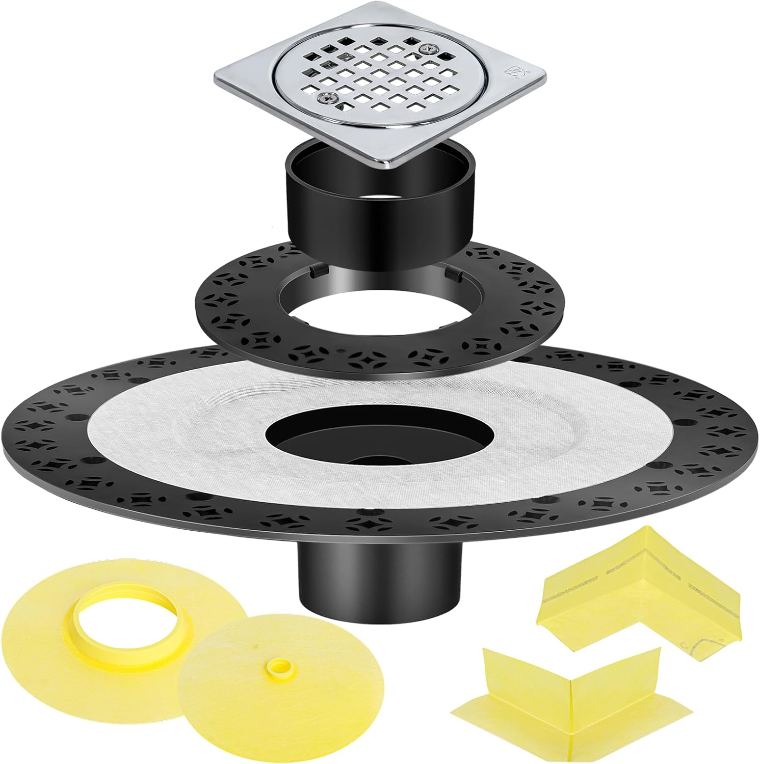 Shower Drain Kit Compatible with Schluter kerdi Systems, 4 inch Drain ...