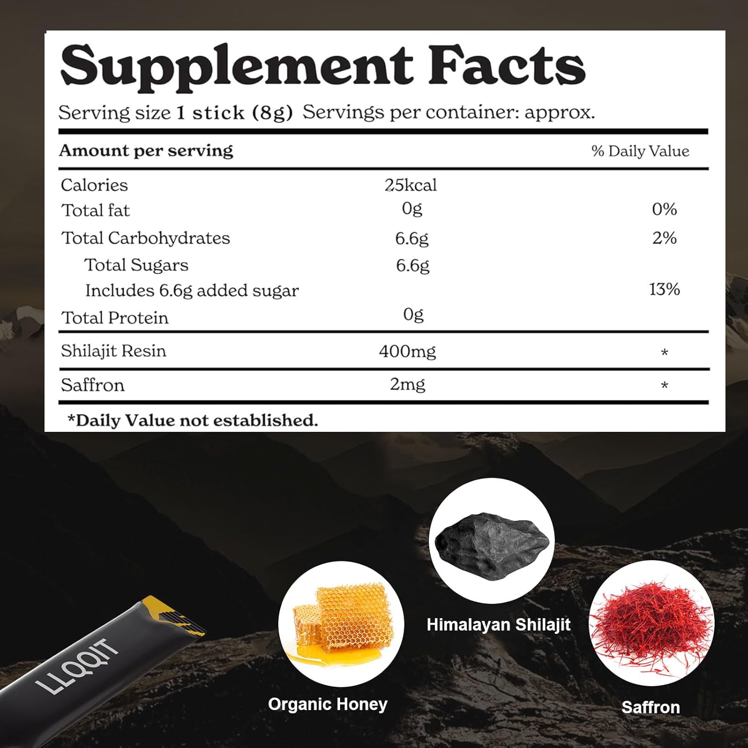 Pure of Himalayan of Shilajit of Honey Sticks with Organic & Saffron, 85+ Trace Minerals, 75%+ Fulvic Acid, 30 Count | Natural Energy & Immunity Booster | Easy Single-Use Packets - Image 5