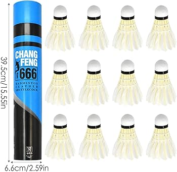 Amazon | フェザーシャトルコック - 安定した飛行経路、バドミントン