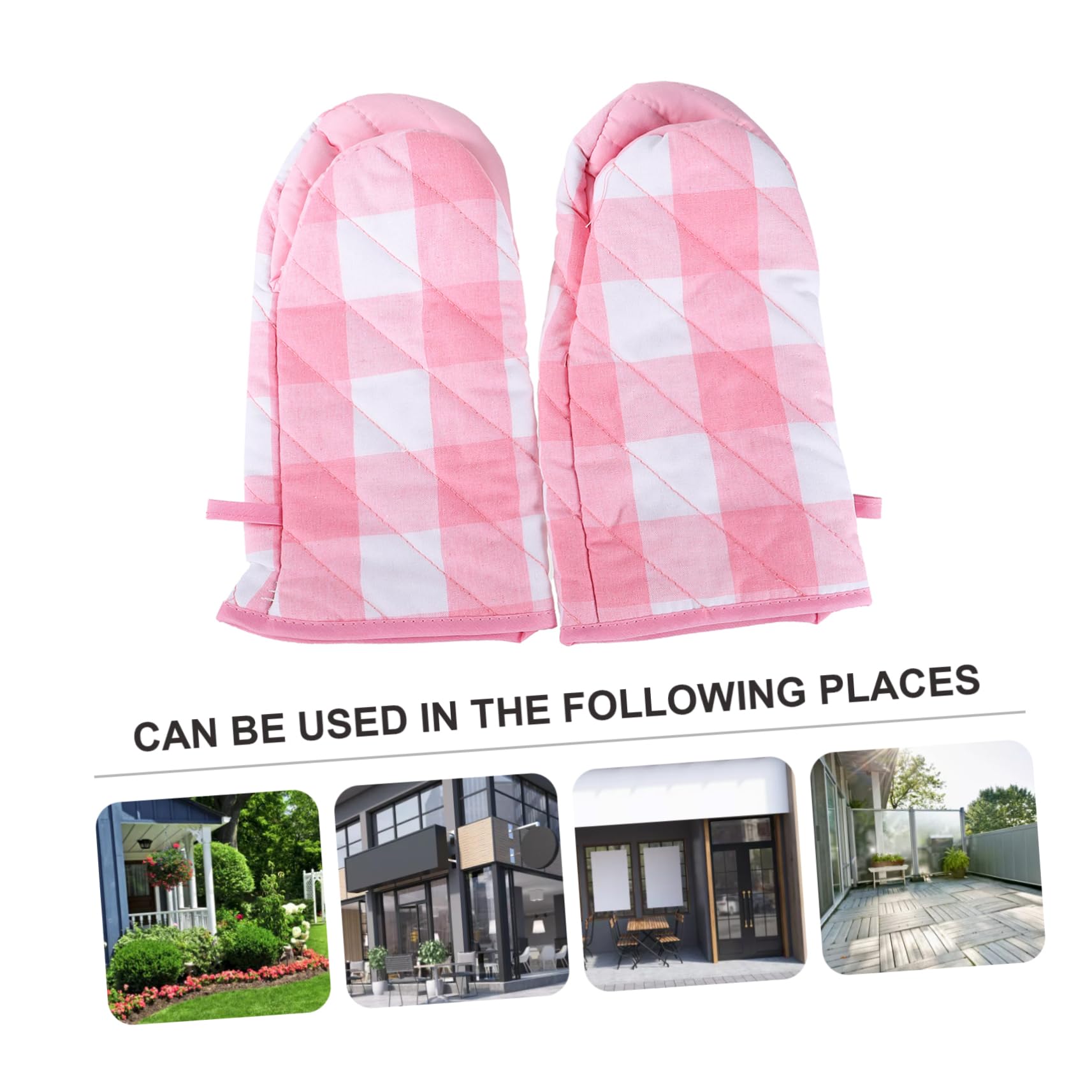 ULTECHNOVO 6pièces De Cuisine Résistants Chaleur Mitaines De Four à Motif Carreaux pour Et Barbecue Accessoires pour Maison Et Cuisine