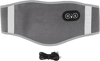 Back Heating Belt, Lumbar Massage Belt, Carbon Fibre Heating 3 Vibration Modes 3 Temperature Controls Lumbar Heating Pad for Shoulder Abdomen