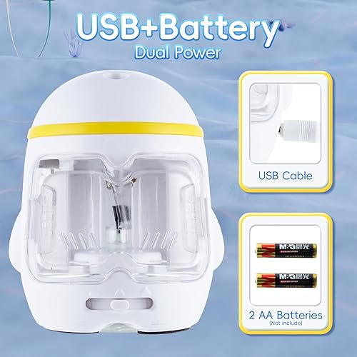 Miniatura 10 de M&G Mini sacapuntas eléctrico, sacapuntas portátil, diseño de gato, con bateríaUSB de doble potencia para lápices, niños, estudiantes, hogar, aula,