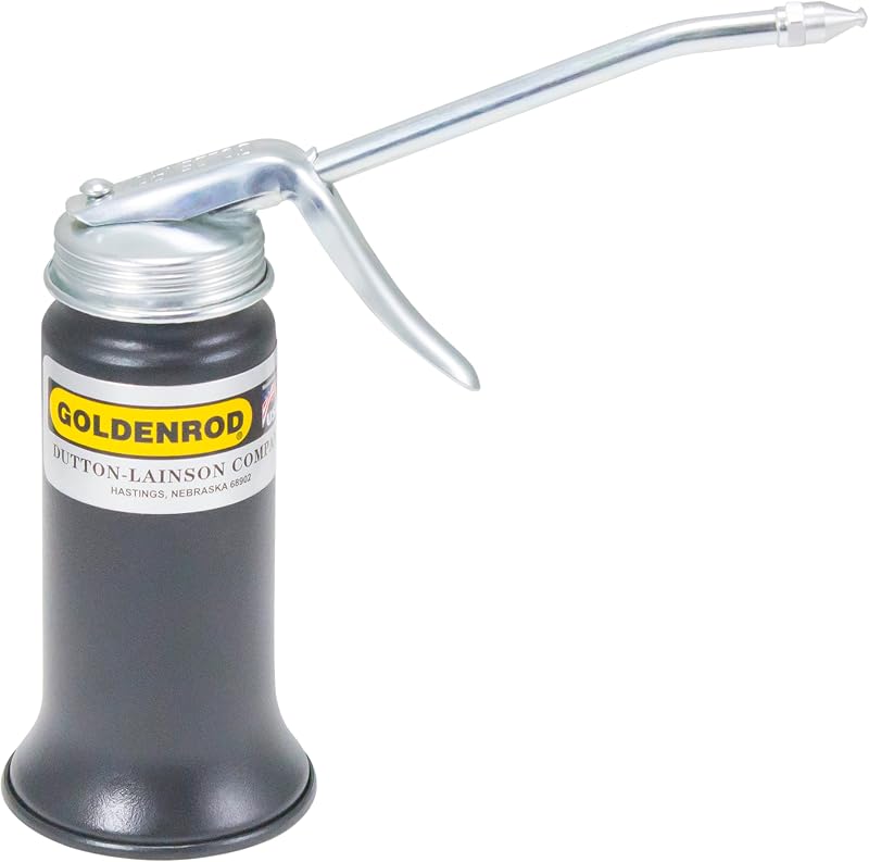 Dutton-Lainson - Goldenrod - 600 Pistol Pump Oiler - 6 oz. - Made in USA | 6 Oz Capacity, Straight Spout, Precise Lubrication of Engines, Gears and Industrial Equipment, Durable and Efficient