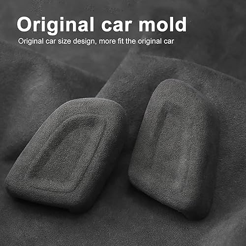 Miniatura 3 de Para Volvo XC40 2020 2021 Control Central de Coche Pomo de Cambio de Cambios Cubierta de Cabeza Alcantara Gear Handle Head Protector Interior
