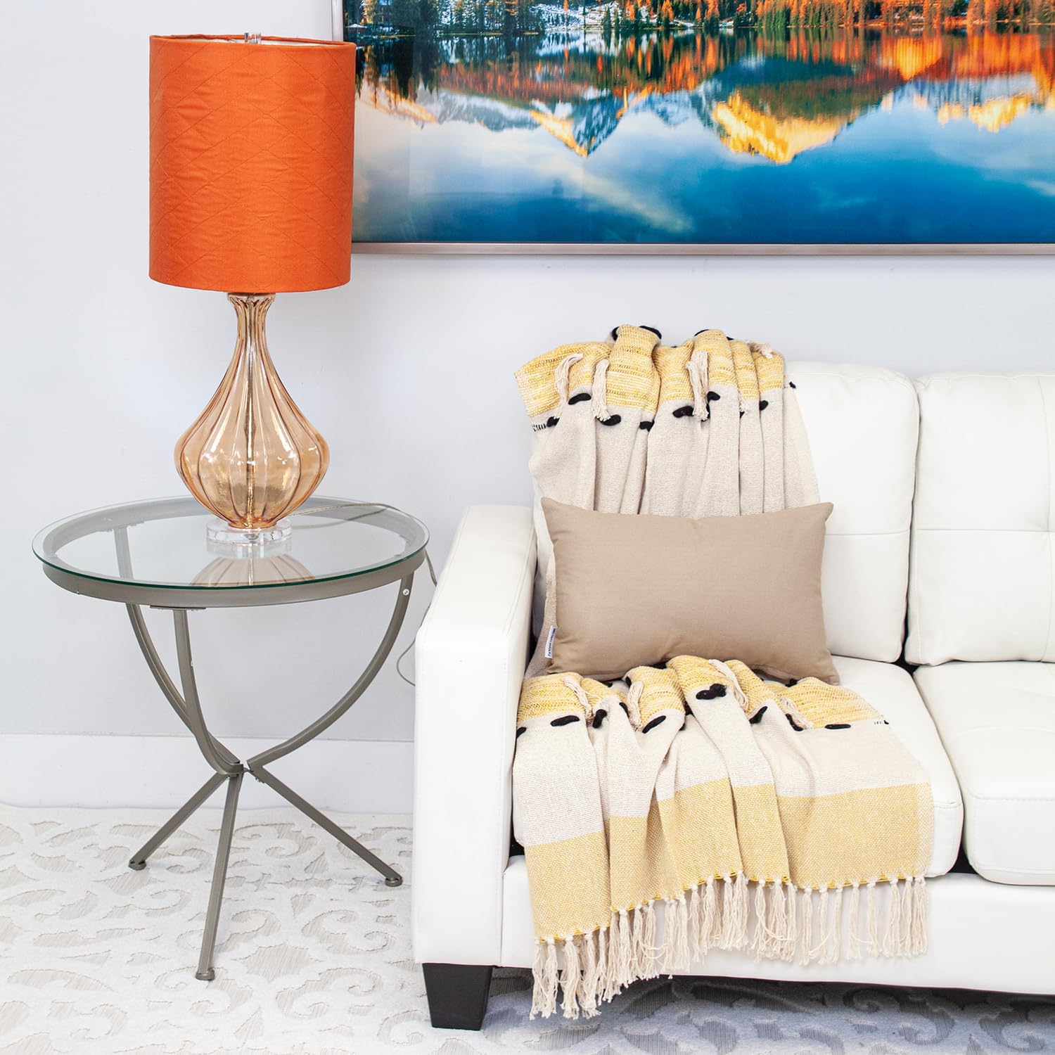 Transitional Solid Grey Rectangle 18" x 12" Cotton Pillow