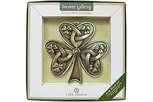 Bronze Plated Wall Plaque with Shamrock Design by Carroll's Irish Gifts