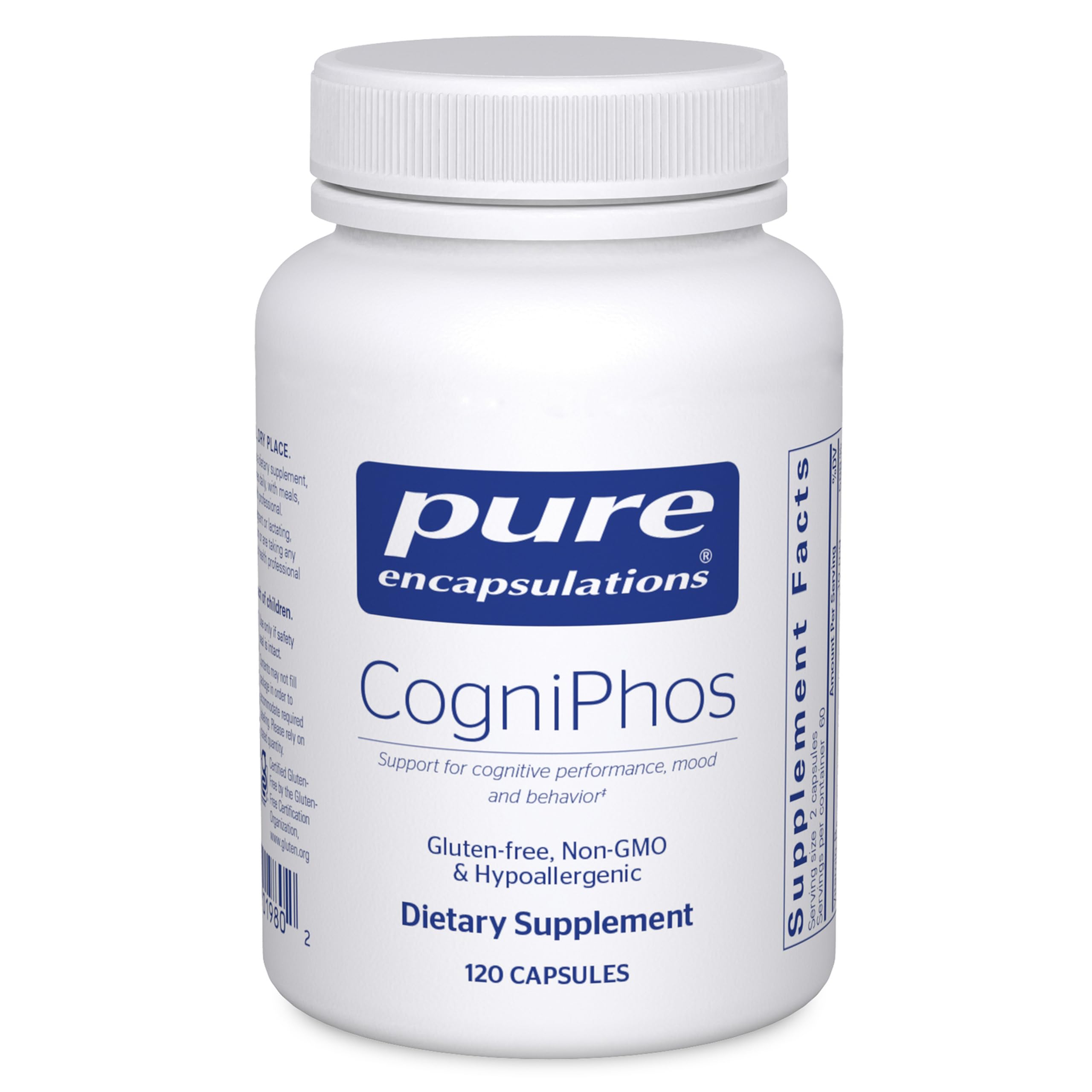 Amazon.com: Pure Encapsulations CogniPhos - Acetyl-L-Carnitine Supplement with Cognizin Citicoline & Phosphatidylserine - Supports Memory & Positive Mindset - Vitamin B6 & Zinc - Gluten-Free - 120 Capsules : Health & Household Amazon.com: Pure Encapsulations CogniPhos - Acetyl-L-Carnitine Supplement with Cognizin Citicoline & Phosphatidylserine - Supports Memory & Positive Mindset - Vitamin B6 & Zinc - Gluten-Free - 120 Capsules : Health & Household