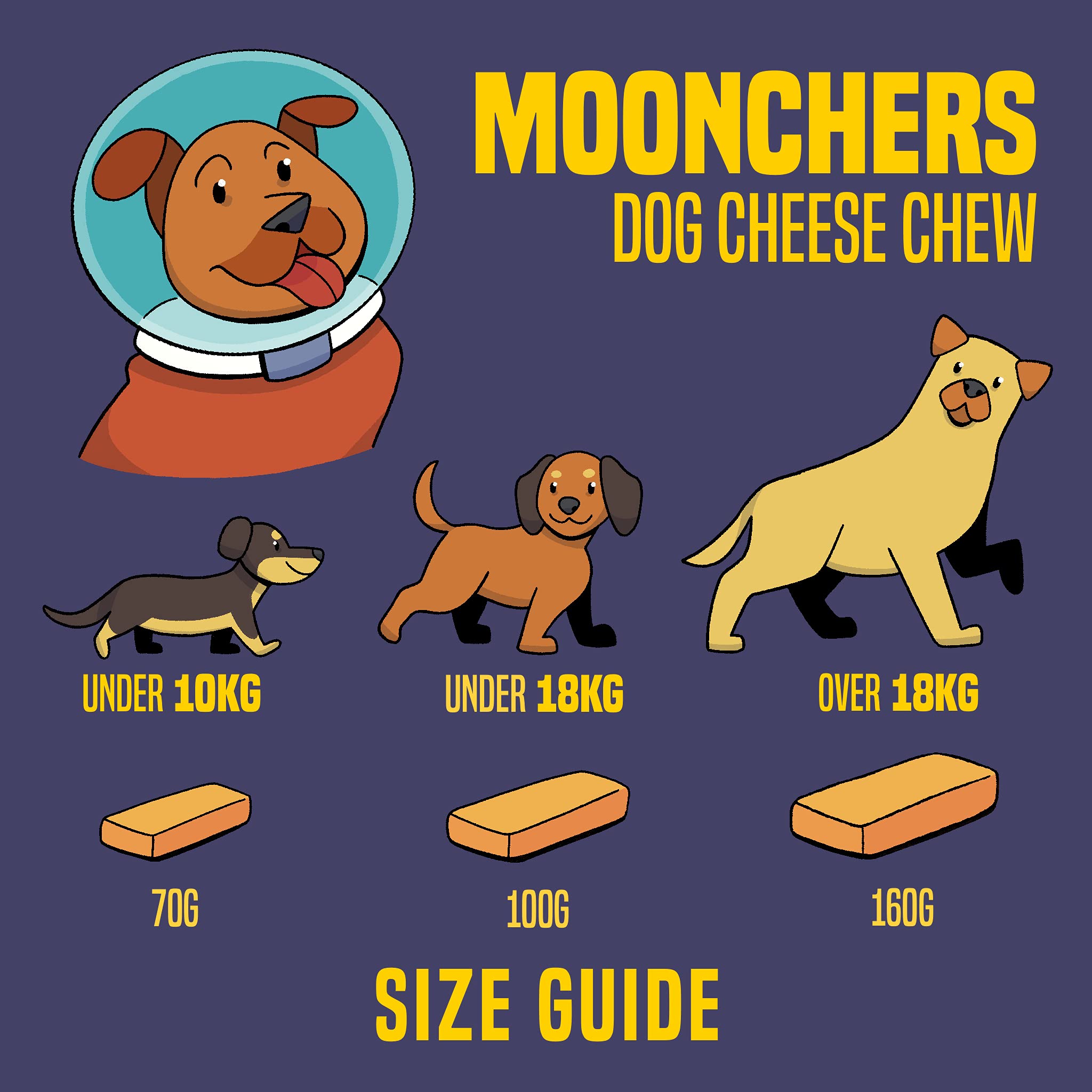 Moonchers Natural Long Lasting Dog Chew Treats Healthy Low Fat Dental
