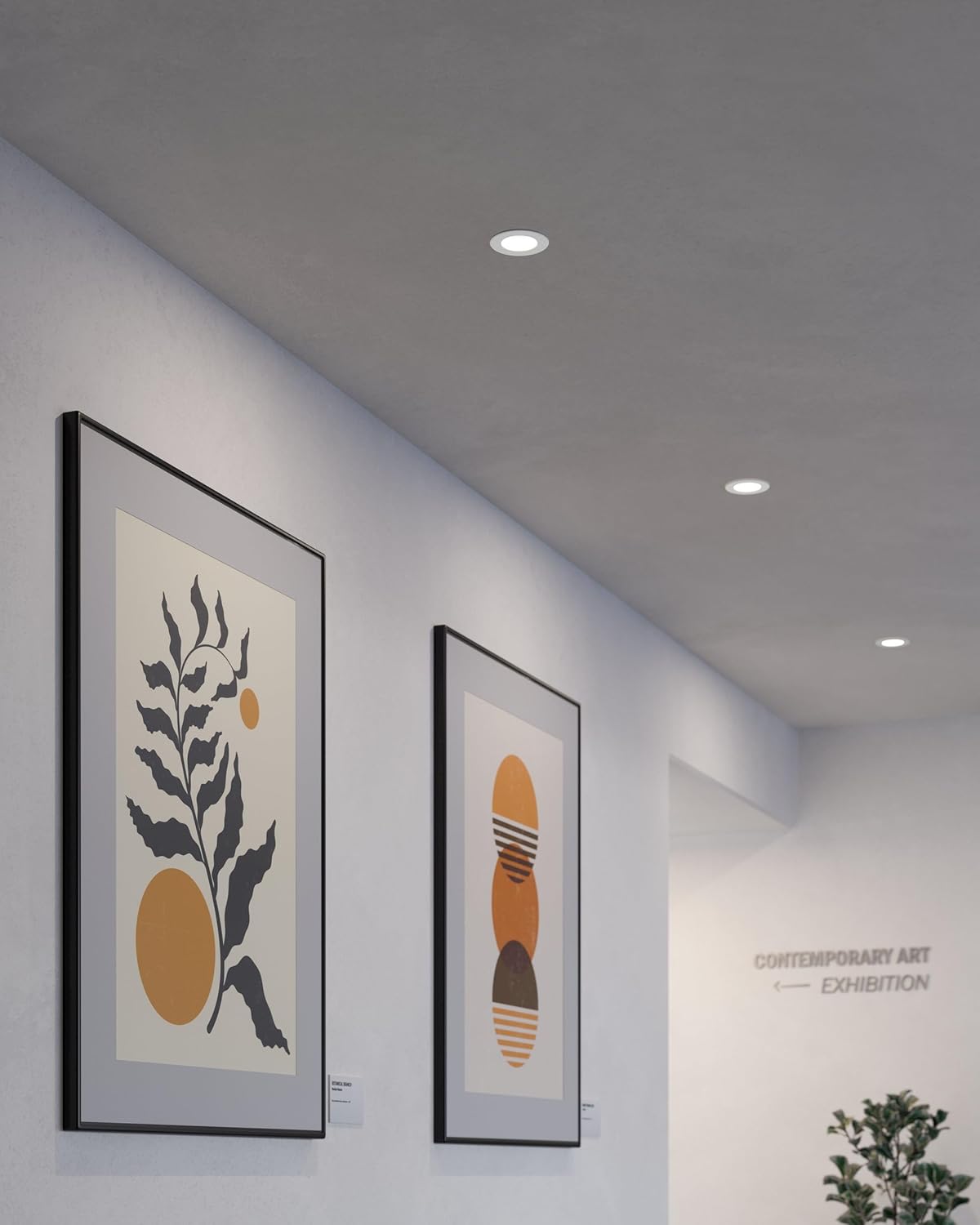 EGLO LED headlamp for built-in Fueva 5, Ø 11.7 cm, dimmable LED headlamp made of steel and plastic, flat LED headlight, small mounting depth 26 mm, warm white