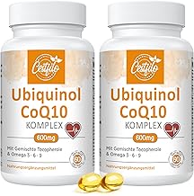 Ubiquinol CoQ10 600 mg Softgel Capsules - Active Form of CoQ10 Plus Vitamin E & Omega 3 6 9 - Advanced Coenzyme Q10 (Pack of 60)