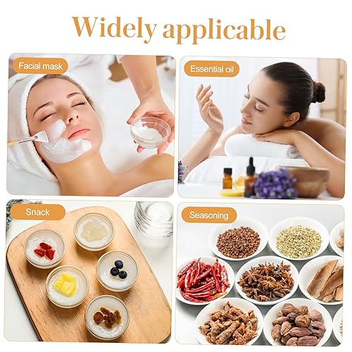 Miniatura 4 de Cabilock Juego de cuencos de barro facial de vidrio 10 cuencos de mezcla de belleza DIY cuencos de agitación transparentes herramienta de belleza