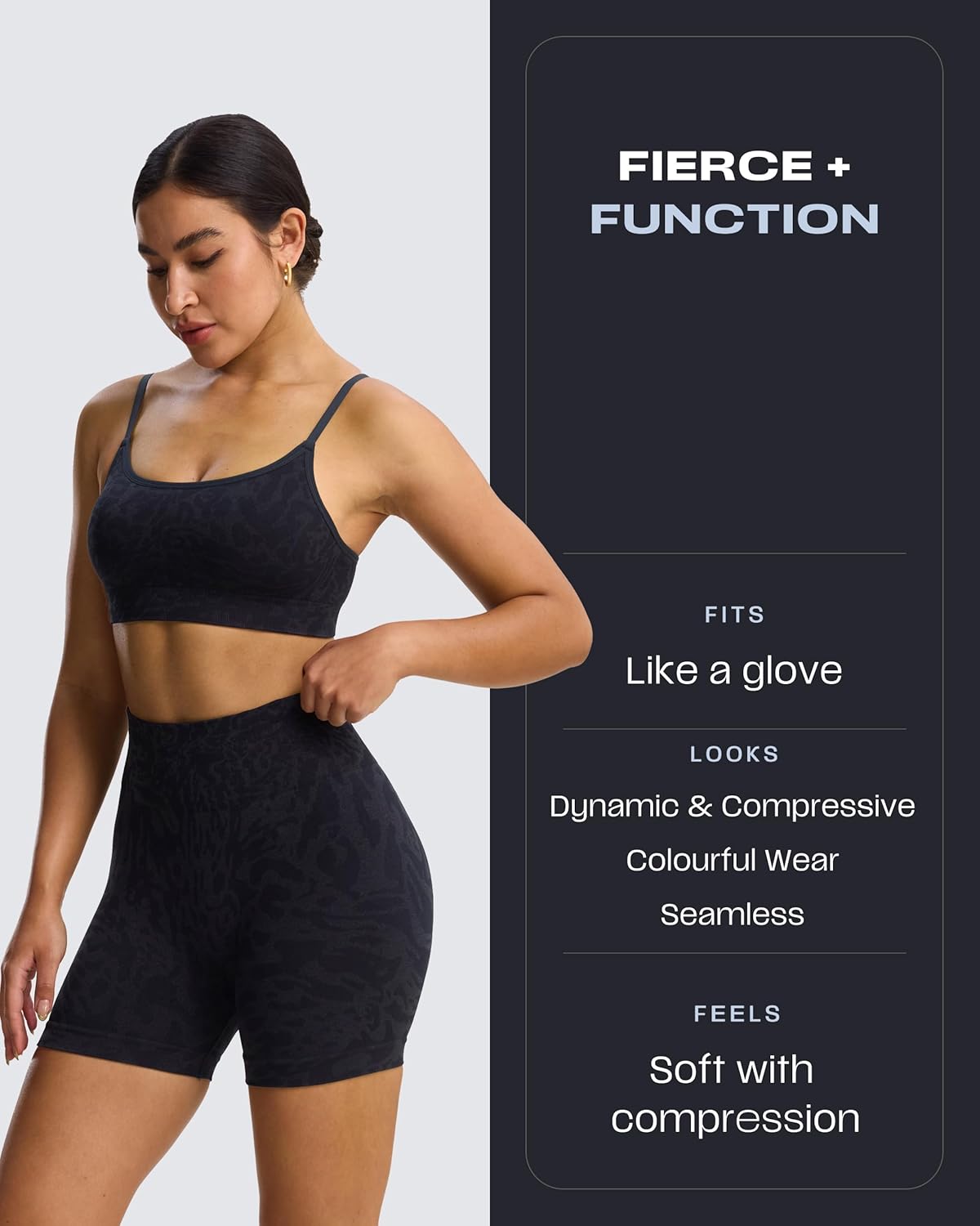 Aoxjox Seamless Camo Scrunch Workout Biker Shorts for Women Tummy Control High Waisted Athletic Gym Running Yoga Short 5" - Image 3