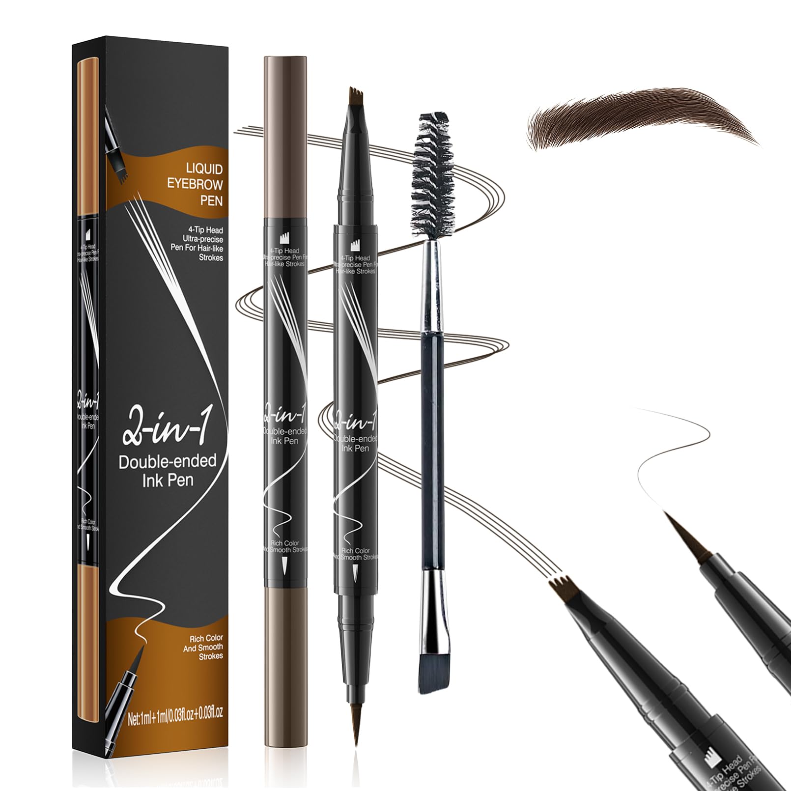 LAXISCREED 2-in-1 Eyebrow Pencil & Eyeliner