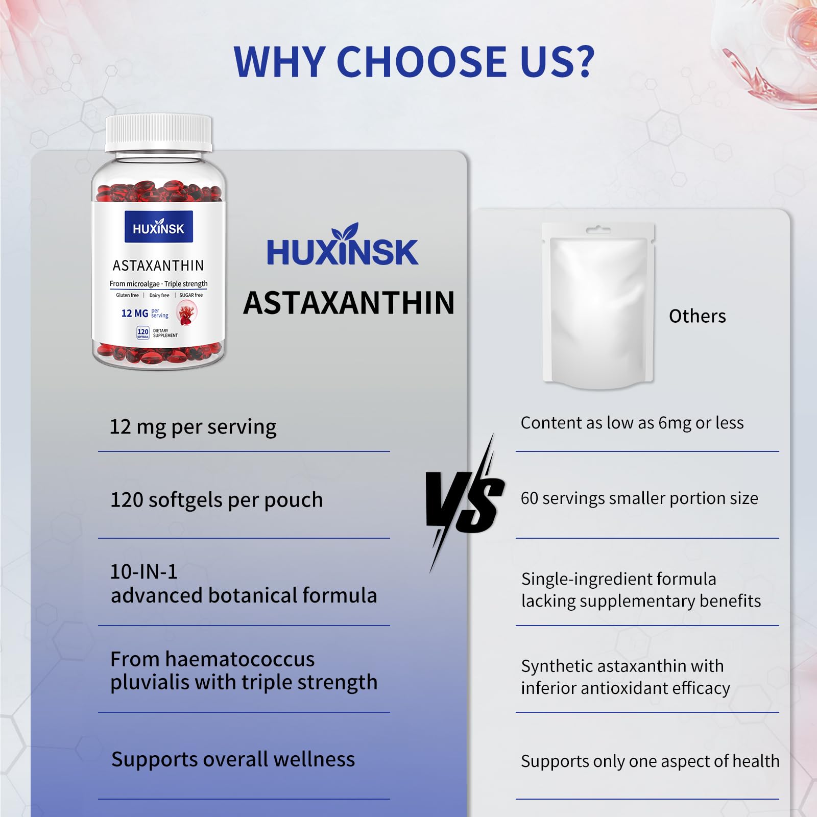 Astaxanthin 12mg 120 Softgels, Microalgae Antioxidant, 4-Month Supply — Amazon image 4
