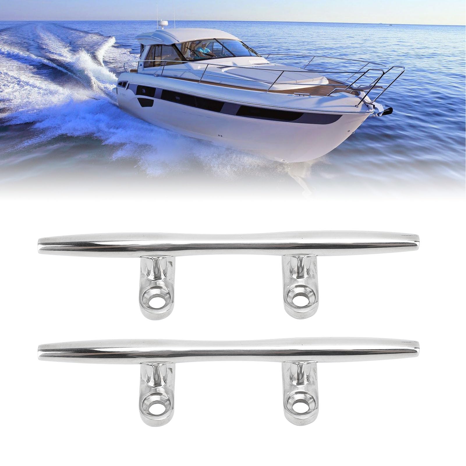 Aramox Bitte da Ponte per Barche, 4 Pezzi Bitte da Ormeggio per Barche Robuste Bitte in Acciaio Inossidabile per Yacht Marini Yacht Gonfiabili Yacht Aziendali