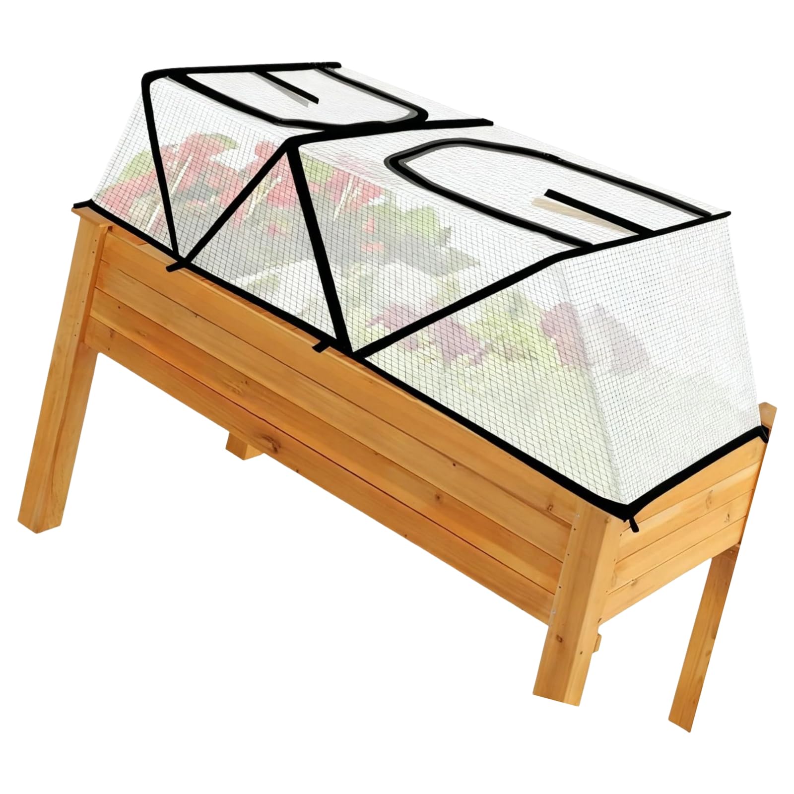 Cloche de protection pour plantes grande taille pliante en tissu