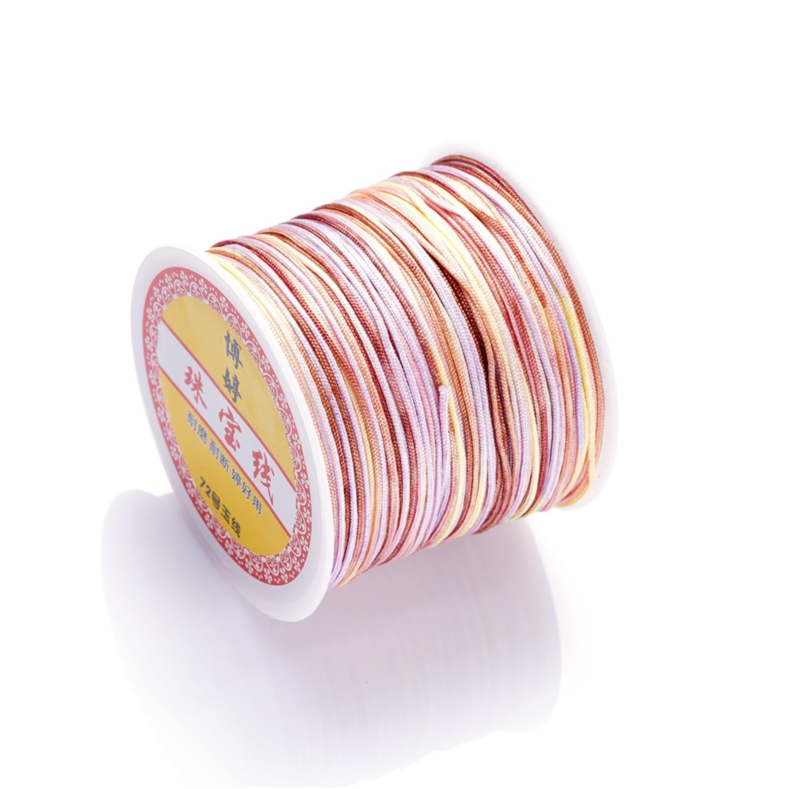 Nylon Cord Thread 10pcs 30M/Roll 0.8mm Nylon Thread Cord Chinese Knot Tassels Cord Bracelet Braided String for Making Bracelet, Necklace, Chinese Knot(Color 08)
