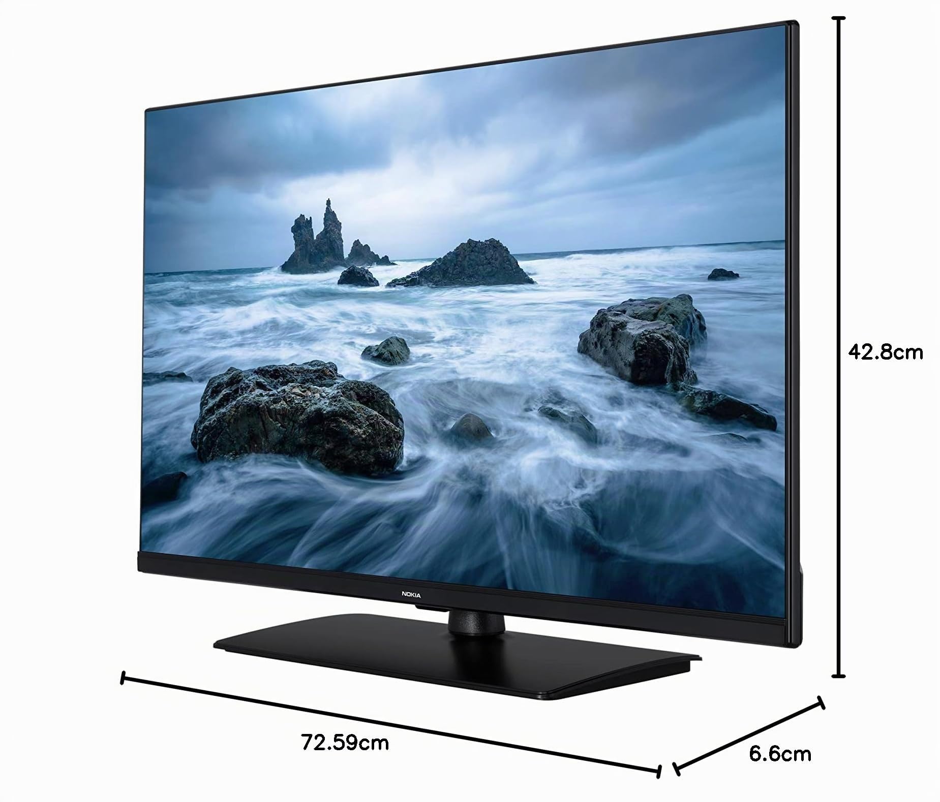 Nokia 32 pollici (80 cm) Full HD LED Televisore Smart Android TV (WiFi, Dolby Audio, HDR10, Assistente vocale, triplo tuner, DVB-C/S2/T2) - 3200A - 2020