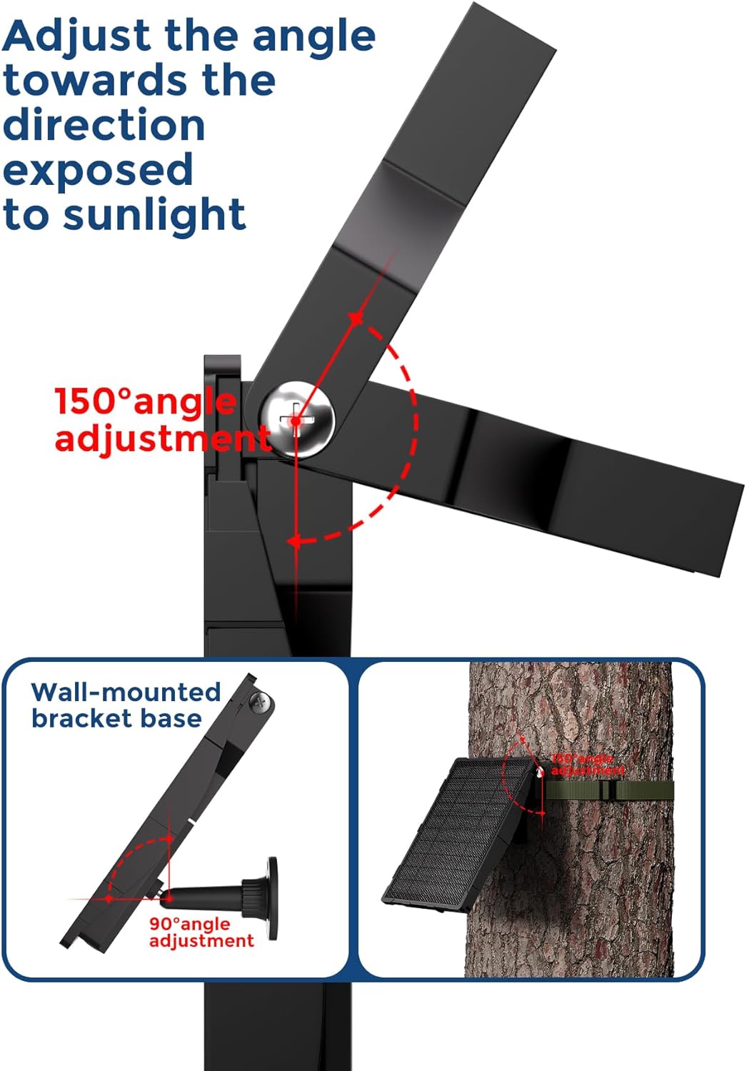 Solar Panel for Trail Camera - 6000mAh Battery, 12V Output, Compatible with Tactacam Reveal & Defend Cameras, IP66 Waterproof Kit