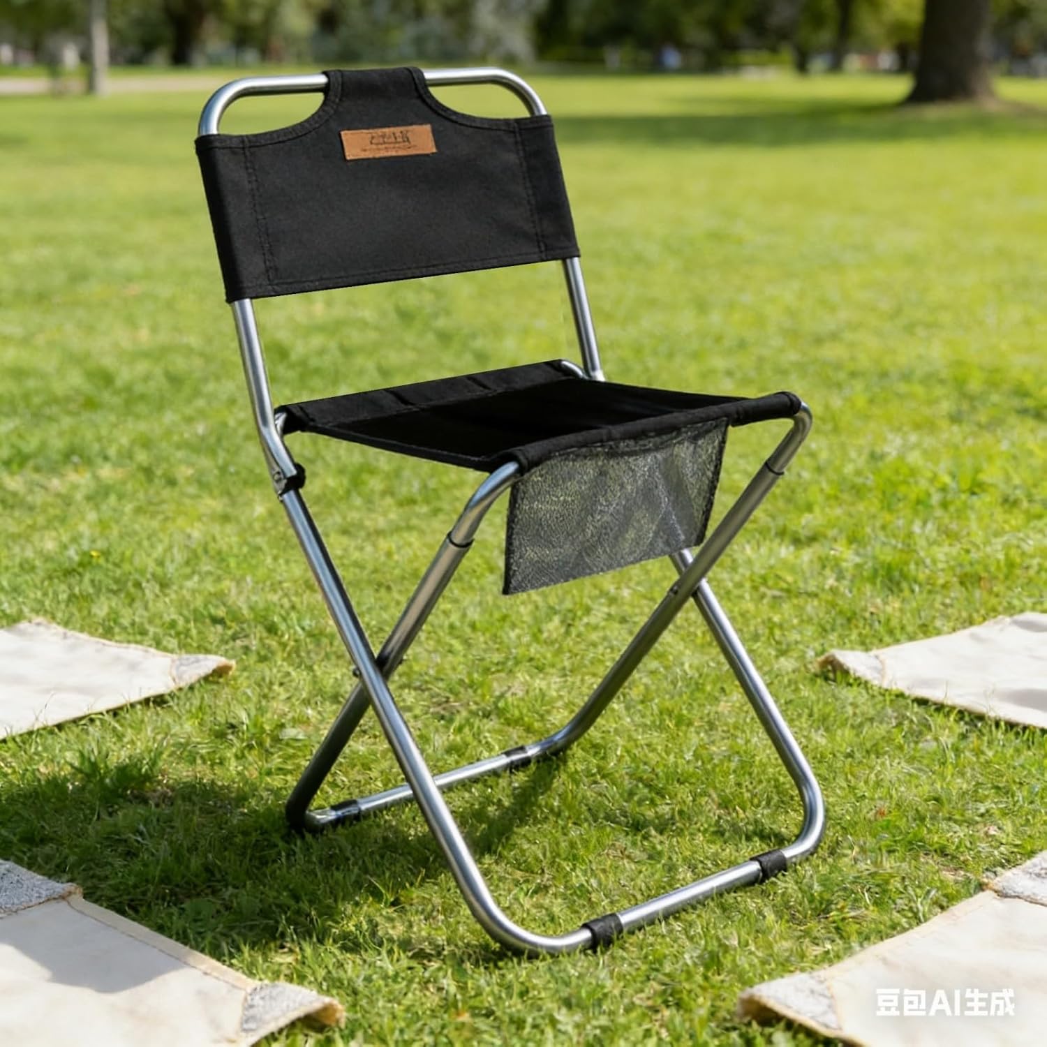 Heavy Duty Folding Camping Stool Aluminum Weight Stable All Terrains Hiking Fishing Backpacks