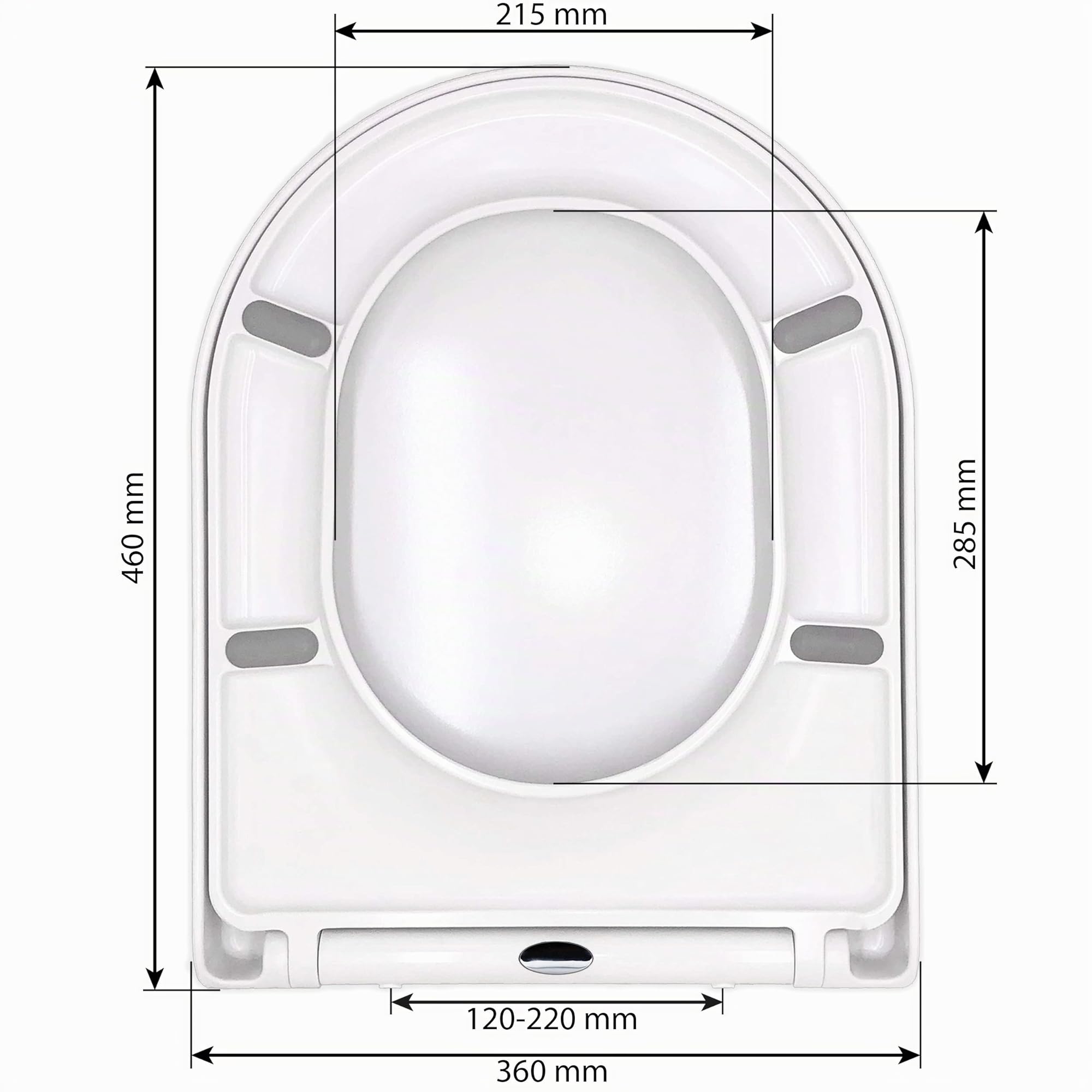 Gentlemen Sedile WC Premium con chiusura morbida - Antibatterico grazie al Duroplast - Coperchio WC con funzione QuickClean - Facile installazione dall'alto - Garanzia 100% di soddisfazione.