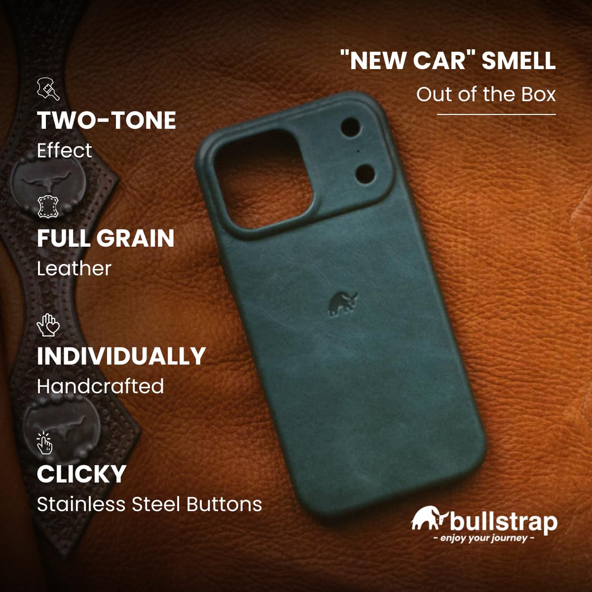 Amazon.com: Bullstrap Minimalist Open Bottom Handcrafted Leather