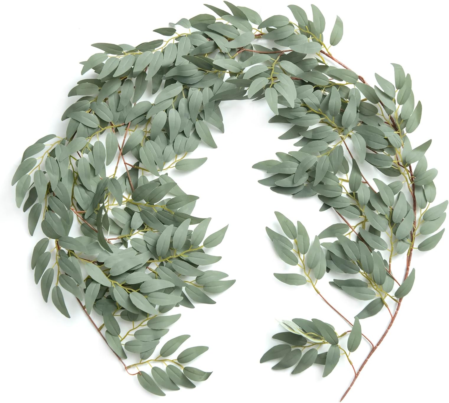 NANSSY 2 Pack Greenery Garland, Willow Greenery Garland