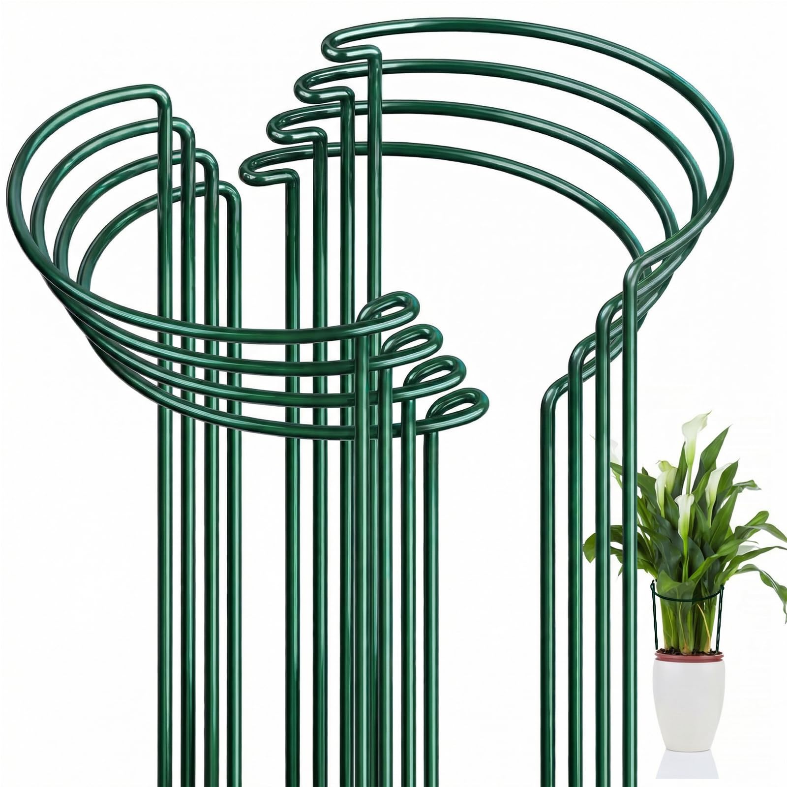 FEED GARDEN Half-Round Plant Support Rings