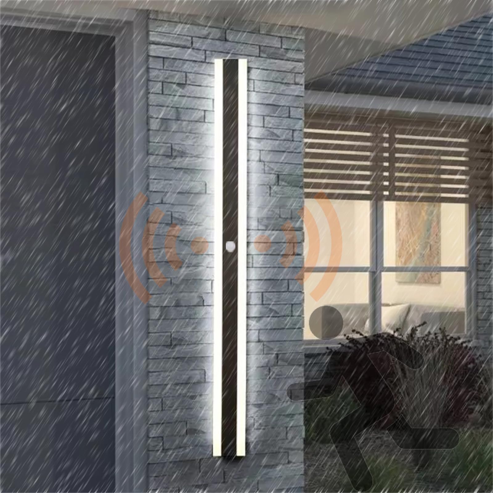 Applique murale extérieure LED lumière blanche 180CM avec détecteur - 8