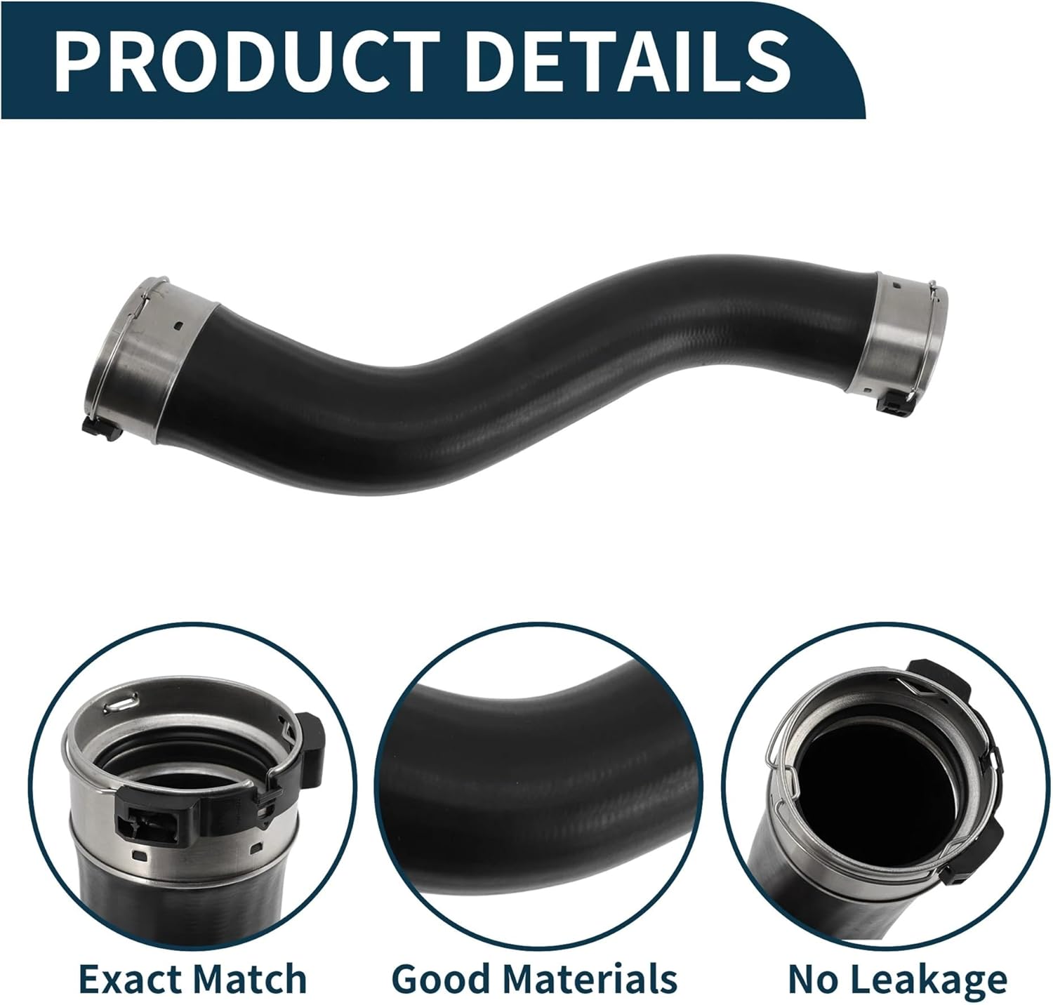 Radiator Hose Heater Hose Compatible with BMW 1 Series F20 F21 2015-2019 No.13717638455 Rubber Turbocharger Intercooler Pipe