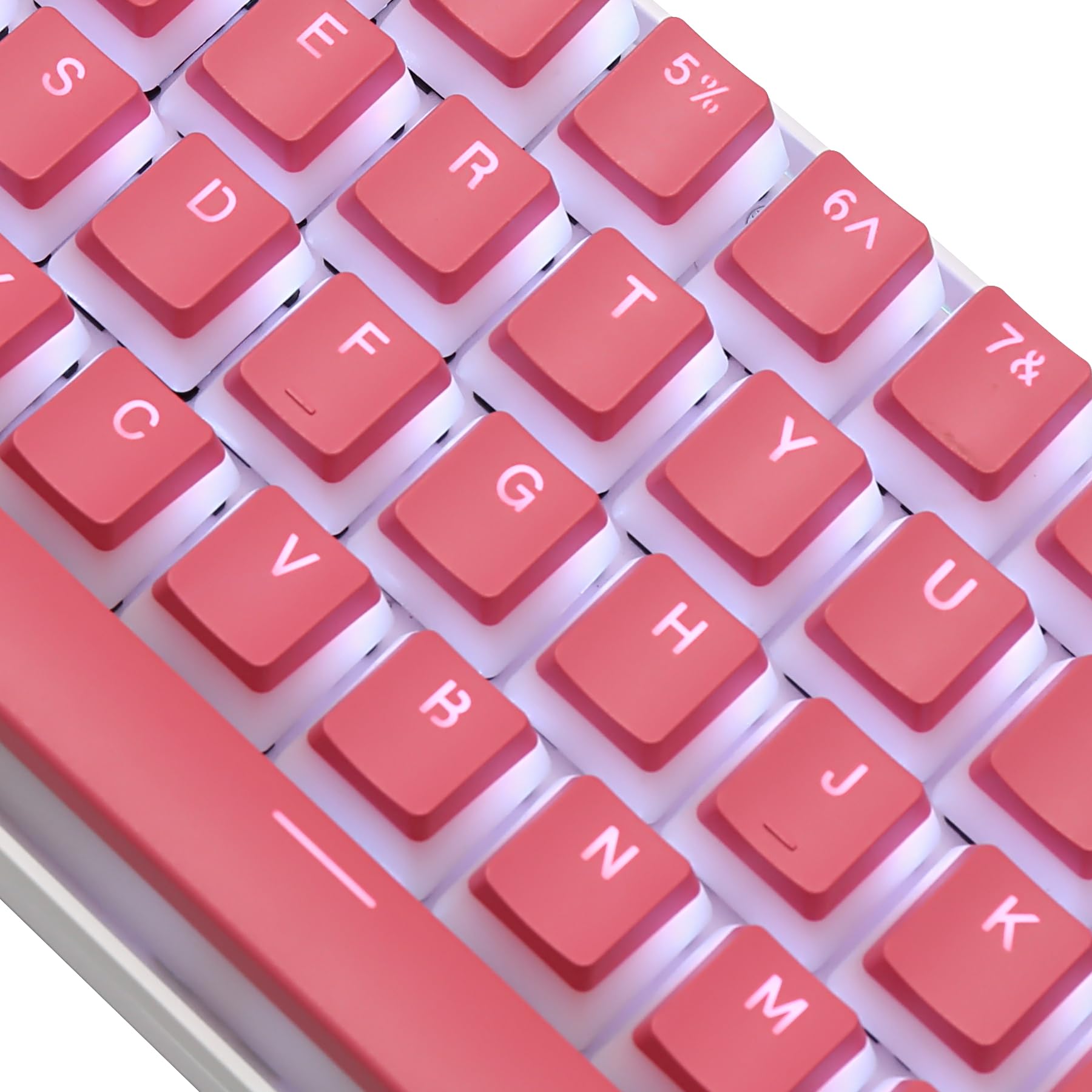 【スタッフおすすめ！】Happy Balls PBT プリン キーキャップ バックライト付き チェリー MX キーキャップセット ダブルショット OEM プロファイル 半透明キーキャッププラー US UK レイアウト 61 87