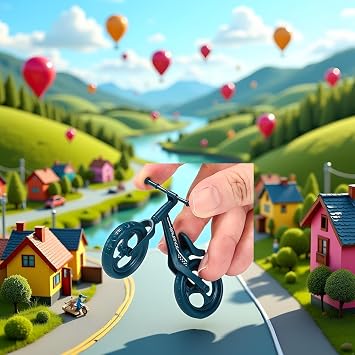 2Pcs Mini Finger Mountain Bike, Desktop Decoration Cycling Figure, Random Colour, Small Mountain Cycling Figure Finger Playing